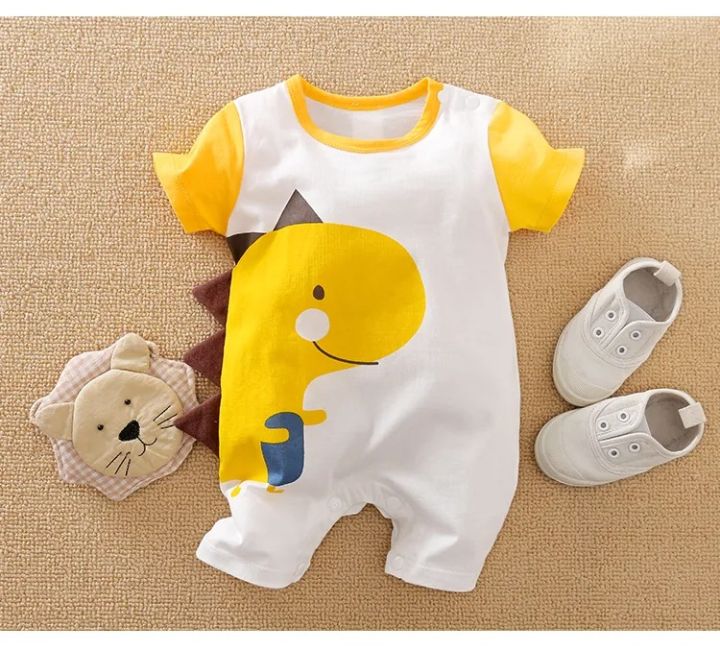 Toddler%20Infant%202024%20Spring%20Baby%20Boy%20Girl%20Outfit%20Dinosaur%20Clothes%20Costume%20Romper%20Jumpsuit%20Print%20Clothes%20100%25%20Cotton%20Short%20Sleeve%20-%20Image%205