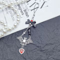 Gothic Bat Tassel Phone Chain Sorcerer Pagan Keychain Bag Charms Phone Charm Pendant Camera Lanyard Backpack Chains Decor Tetuo.