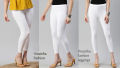 Comfortable Cotton Back Pocket Leggings Ties Pant for woman wide long length Jeggings. 