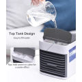 Mini Air Cooler Cooling USB Fan Conditioner With Colorful LED Portable Desk Room Navy blue. 