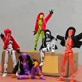 Hoodie Dummy13 Magnetic Action Figure Set Dummy 13 Action Figure With Hoodie T13 Action Figure Set Accessories 3D Printed Multi-jointed Action Figures. 