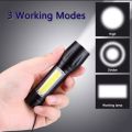 Rechargeable Flashlight Torch LED USB Portable Torches 4 Modes Zoom Mini Camping Lighting - Light - Light - Light. 