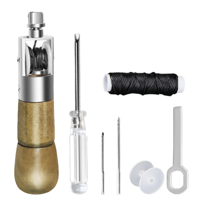 Leather Hand Sewing Machine DIY Leather Art Leather Carving Sewing Tool Cow Leather Leather Carving Sewing Tool Easy Install