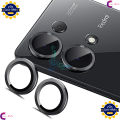 For Xiaomi Redmi Note 13 5G / Xiaomi Redmi Note 13 Pro 5G Camera Protector WSKEN Metal Ring Tempered Glass Camera Lens Protector Power by Cover Wala. 