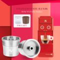 ICalifas Compatible For illy coffee Machine Maker/STAINLESS STEEL Metal Refillable Reu Capsule fit for illy Espresso Cafe.