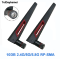 2 x 6/10Dbi Antenna Set Intel AX210 Wifi Card 2.4GHz 5GHz Dual Band M.2 MHF4 Extension Cable To WiFi RP-SMA For AX200 Adapter. 
