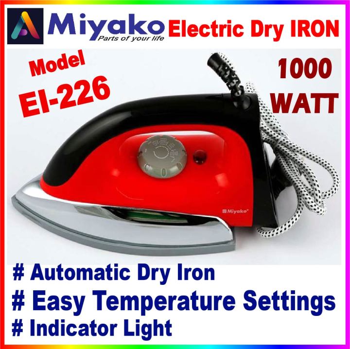 Miyako Heavy Weight Automatic Electric Dry Iron EI-226