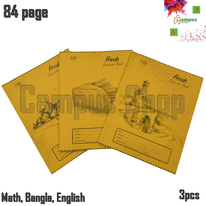 Fresh Khata 84 Pages 12 Pcs - University Note Book / Note khata ...