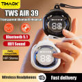Timack® Air buds Air39 Transparent Fashion Noise Canceling Bluetooth 5.3 Wireless Earbuds Bluetooth Headset for Xiaomi iPhone Headphone. 