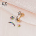 1PC 14G G23 Titanium Piercing Nose Ring Navel Surgical Belly Button Rings Navel Piercing Goth Ombligo Ball Nombril.