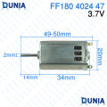 FF180 4024-47 DC Motor 3.7V 21000RPM High Speed Micro Motor. 