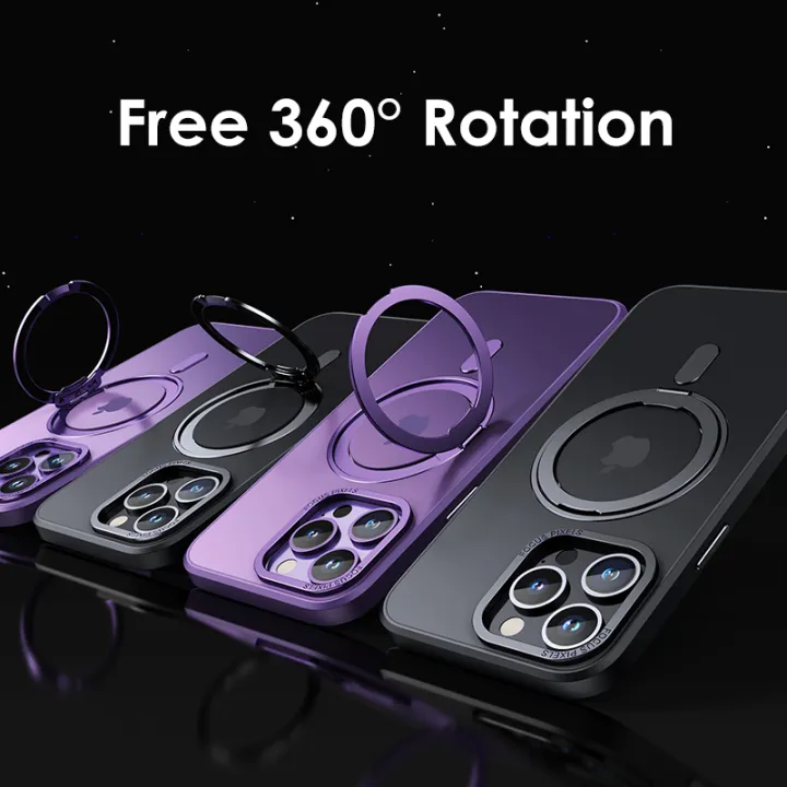 Luxury%20Magnetic%20Stand%20Phone%20Case%20For%20iphone%2015%2014%2013%2012%2011%20Pro%20Max%20Plus%20360%C2%B0%20Rotation%20Ring%20Holder%20Transparent%20Matte%20Cover%20Funda%20-%20Image%205