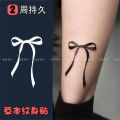 Herbal juice small bow tattoo sticky lady knot simple bow cute girl wrist ankle shoulder.