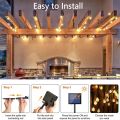 Solar String Lights Outdoor 8 Modes Waterproof Crystal Ball Solar Powered Fairy String Light Globe Lamp For Garden Patio Party. 