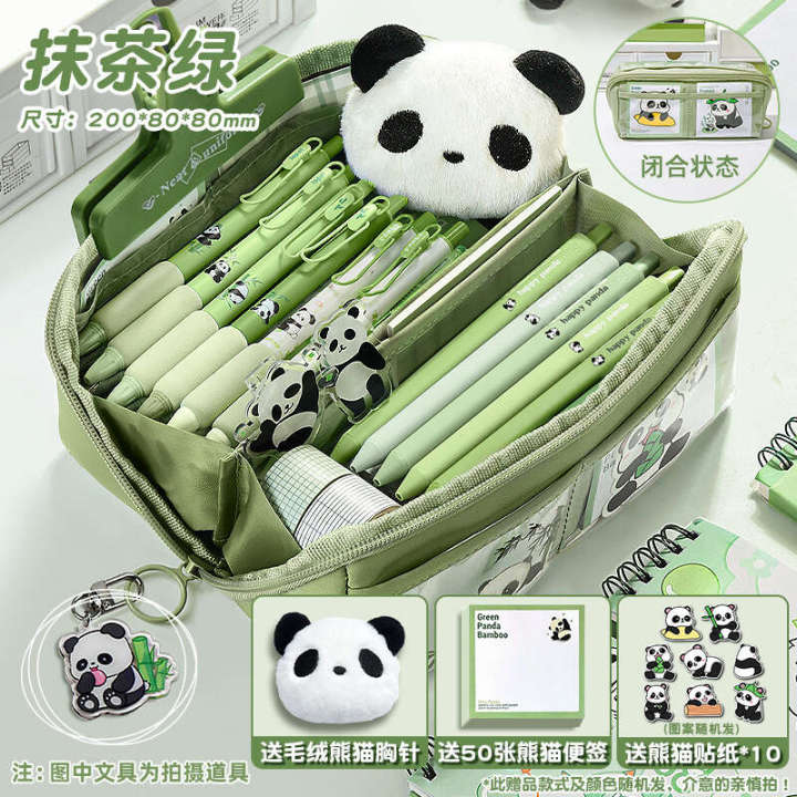 10%20layer%20Panda%20High%20Appearance%20Transparent%20Pen%20Bag%20Boys%202023%20New%20Large%20Capacity%20Stationery%20Box%20for%20Elementary%20School%20Students%20-%20Image%204