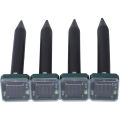 GC Ultrasonic Solar Powered Mole Repellent 4 Pack Outdoor Waterproof Gopher Snake Vole Repellent For Lawn Garden.