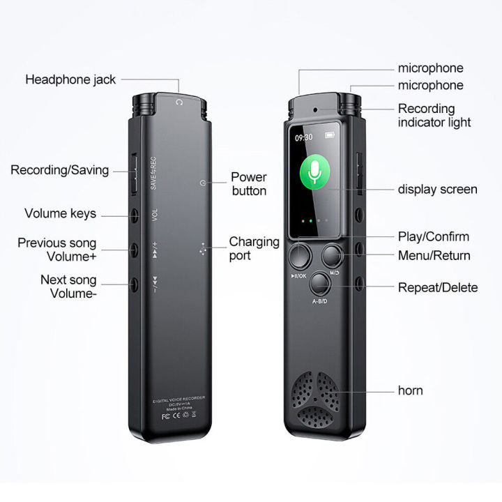 Rechargeable%20Voice%20recorder%20Easy-to-use%20High-capacity%20Compact%20Digital%20recorder%2064GB%20Portable%20Audio%20recorder%20for%20Lectures%20-%20Image%203