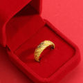 Vietnam Sand Gold Meteor Shower Ring Live Mouth Scrub Thai Gold Ladies Ladies Ring True Gold Hong Kong.