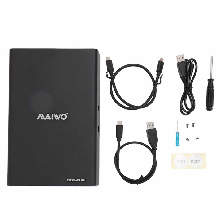 Dual%20Bay%20External%20Hard%20Drive%20RAID%20Enclosure%20USB%20C%2010Gbps%202.5%20Inch%20Dual%20Bay%20HDD%20Enclosure%20for%202.5%20Inch%20SATA%20I/II/III%20HDD%20SSD%20-%20Image%202