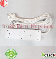 Multi Extension Click 3 pin 3 port 16 feet Cable.