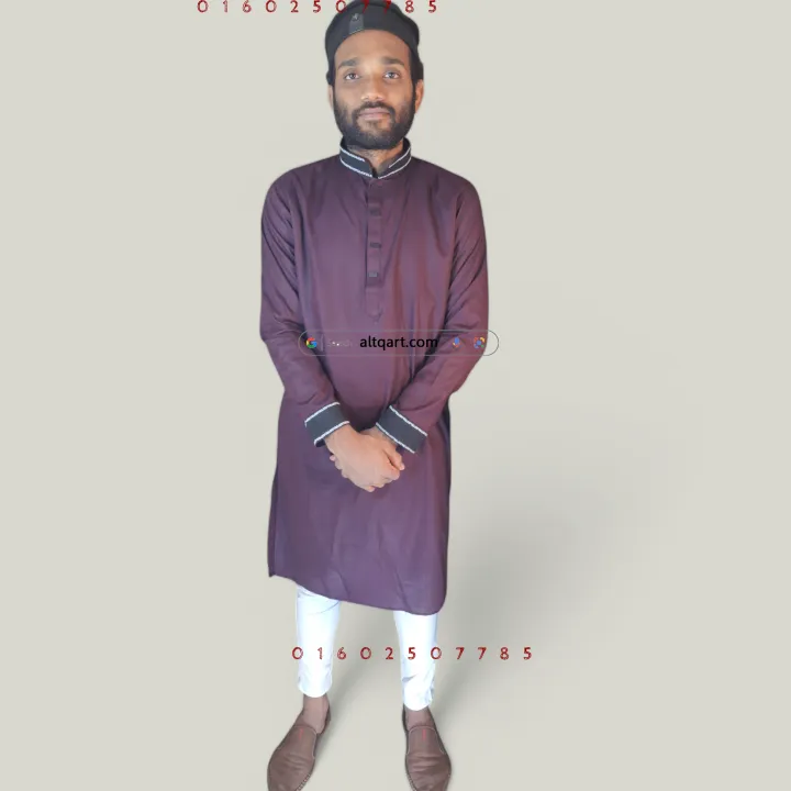Embroidery%20Panjabi%20for%20Men,%20Brown%202025%20new%20Punjabi%20-%20Image%205