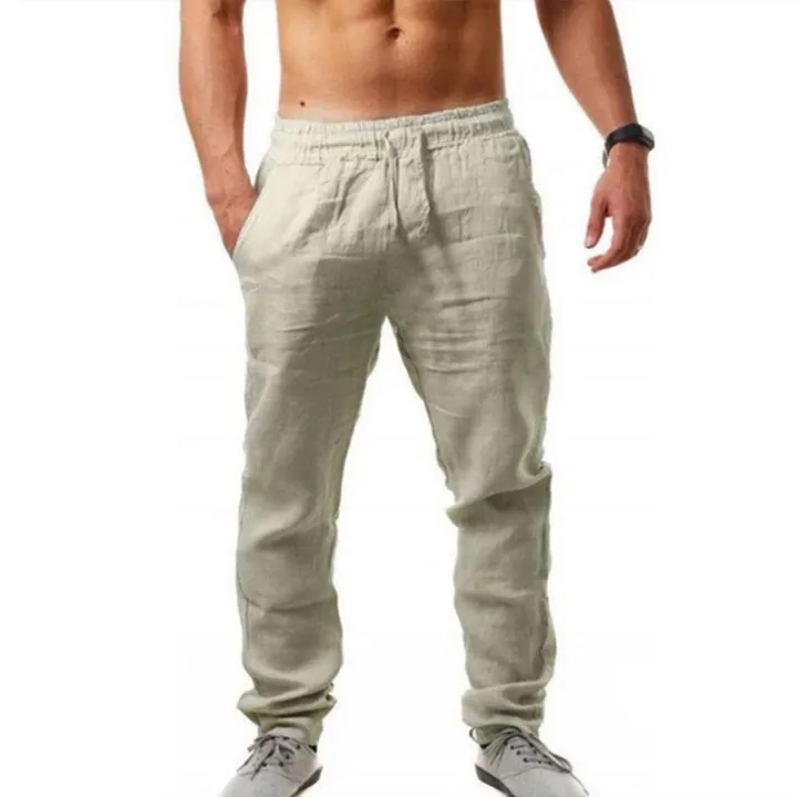 Men%20Cotton%20Linen%20Pants%20Male%20Summer%20quick-dry%20Breathable%20Solid%20Color%20Linen%20Trousers%20Street%20Casual%20Comfortable%20Costume%20Male%20-%20Image%202