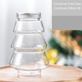 Christmas Tree Candy Jar Children'S Gift DIY Gift Candy Biscuit Snack Year Decoration Box Silver Cover.