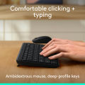 Logitech MK250 Bluetooth Wireless Mouse and Keyboard Combo: Fast & Easy Connectivity, Compact Wireless Keyboard, Ambidextrous Mouse, Durable Build - Windows/MacOS.