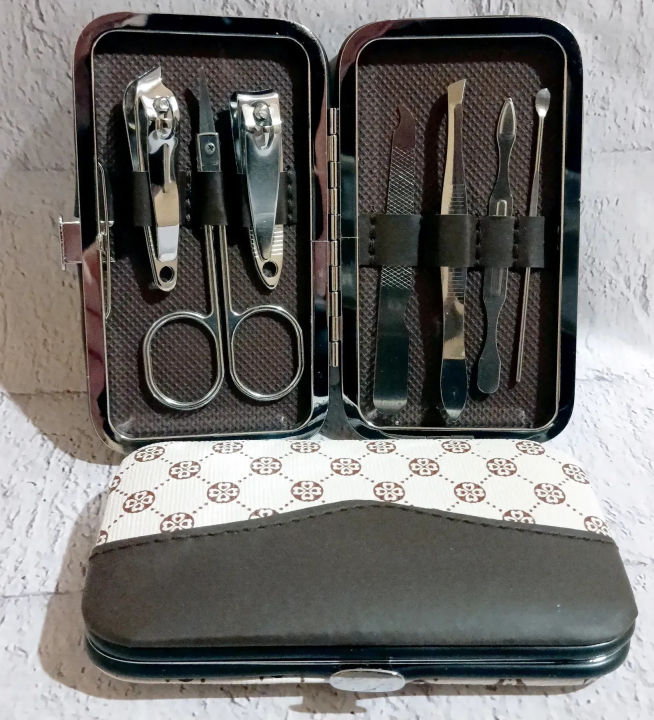 Rectangular 7 Pieces Manicure and pedicure Kit Set, For Nail Cutter usage for man and woman#nail_cutter EGM