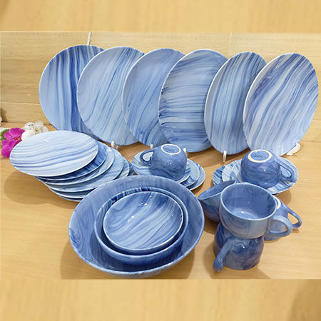 27 Pieces Marble Design Dinner Set