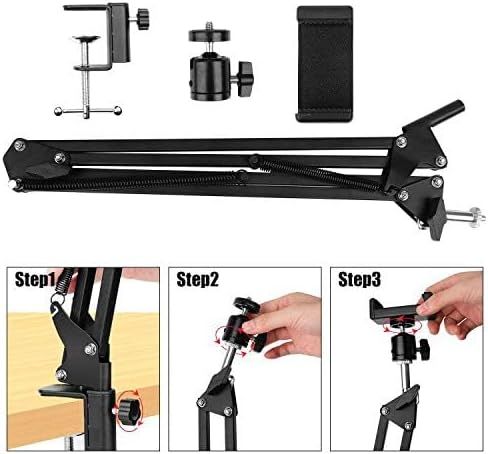 Anivia%20Overhead%20Video%20Stand%20Phone%20Holder%20Articulating%20Arm%20Phone%20Mount,Articulating%20Phone%20Stand%20Tablet%20Table%20Top%20Scissor%20Boom%20Arm,Phone%20Holder%20for%20Streaming%20Phone%20Baking%20Crafting%20-%20Image%202