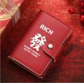 With card passport card holder Chinese style 36 2024 bit business card case business card holder men's women's letter greeting card wallet Chinese New Year. 