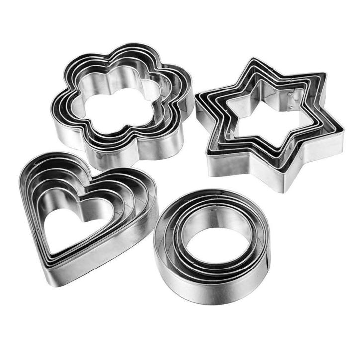 Stainless Steel Cookie Cutter 12 Piecess