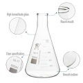 1piece 50ml/100ml/150ml/200ml/250ml/300ml/500ml/1000ml Borosilicate Glass Conical Erlenmeyer Flask for Lab Chemical Equipment.