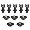 2pc/10pcs Car Retainer Clip Set Bonnet Hood Support Prod Rod Clamp Holder Car Accessories@#Leima.