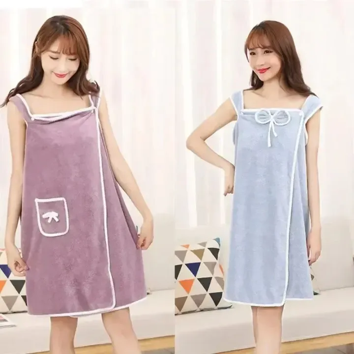 Womens%20Bath%20Towels%20Girls%20Wearable%20140*85Cm%20Fast%20Drying%20Bathing%20Beach%20Spa%20Bathrobes%20Wash%20Clothing,%20Shower%20Bath%20And%20Gym%20Towel%20-%20Image%202