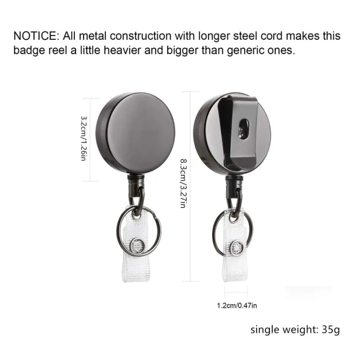 2%20Pack%20Mini%20Heavy%20Duty%20Retractable%20Badge%20Holder%20Reel,%20Metal%20ID%20Badge%20Holder%20with%20Belt%20Clip%20Key%20Ring%20for%20Name%20Card%20Keychain(Small%20Glossy%20Black)%20-%20Image%203