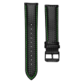 Carbon Fiber Leather Watchband For Samsung Gear S3 S2 Classic Strap 20mm 22mm Galaxy Watch 42mm/46mm Quick Release Wristbands. 