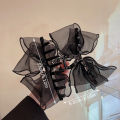 Fashion Tulle Big Bow Hair Claw Clips for Women Elegant Bowknot Hairpin Ponytail Clip Sweet Headdress Hair Accessories Yao Store.