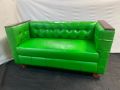 Lacquered Sofa Green (2 seater). 