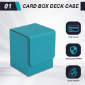 Card Case Deck Box Sleeved Cards Deck Game Box for Yugioh Binders: 100+, Blue.