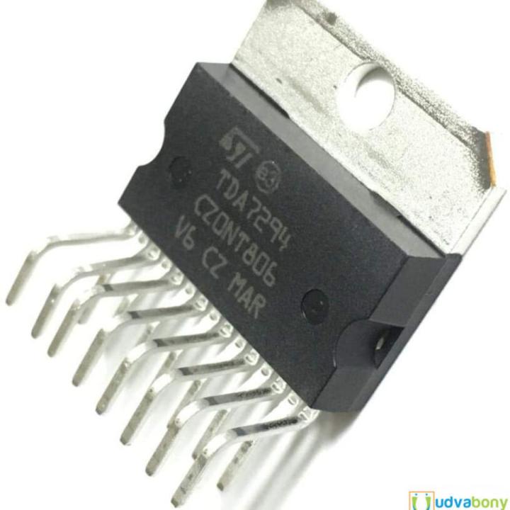 A Class TDA 7294 TDA7294 TDA7294S TDA7294SA IC 6V 12V 50V 10A 100W Dual Bridge Audio Amplifier Transistor TDA7294 2 Channel Stereo Audio Zip15 Audio Amplifiers Circuit Chip Package