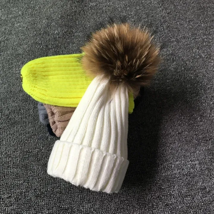 Winter%20Brand%20Female%20Fur%20Pom%20Poms%20hat%20Winter%20Hat%20For%20Women%20Girl%20's%20Hat%20Knitted%20Beanies%20Cap%20Hat%20Thick%20Women%20Skullies%20Beanies%20-%20Image%204