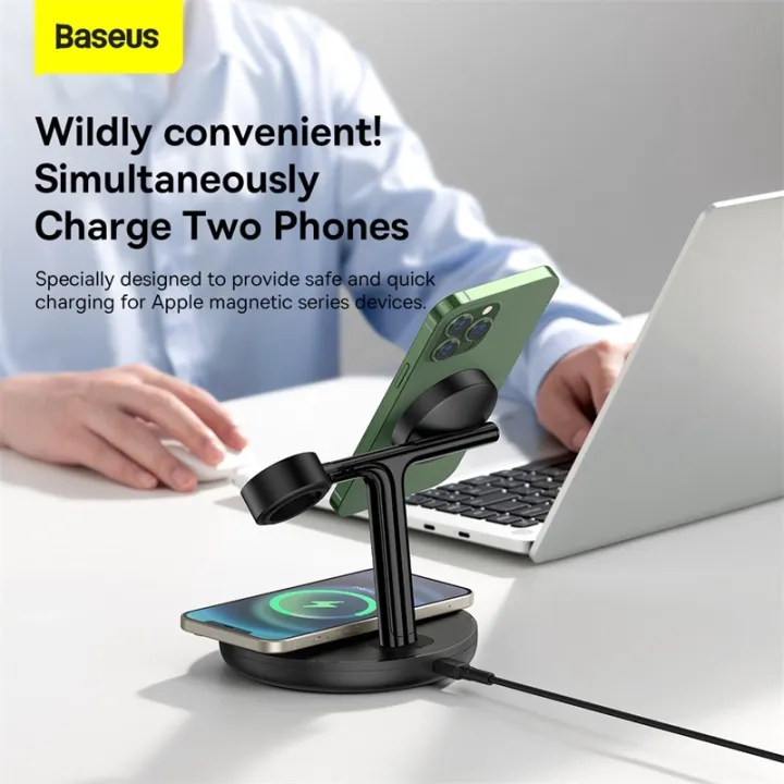Baseus%203%20in%201%20Magnetic%20Wireless%20Charger%20Stand%20For%20iPhone%2014%2013%2012%20Pro%20Airpods%20Phone%20Fast%20Charge%20Dock%20Station%20For%20Apple%20Watch%208%207%20-%20Image%206