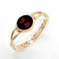 Minimalist Design Stainless Steel LED Touch Screen Women's Watch Fashionable Bracelet Strap with Designer Decoration. 