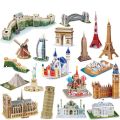 3D Three-dimensional Puzzle World Famous Architectural Puzzle Big Ben White House Children's Toy Classroom Hand Gift.