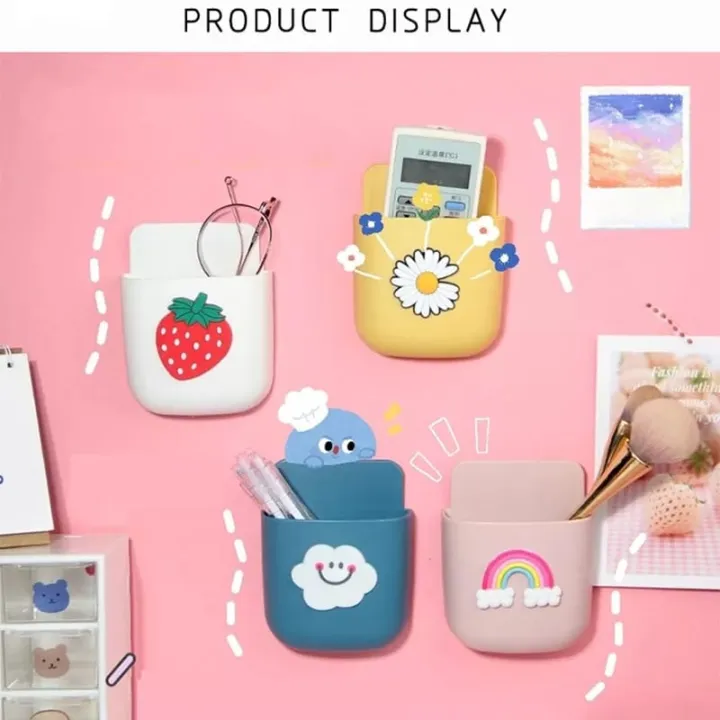 Wall%20Mounted%20Remote%20&%20Phone%20Holder%20with%20Self%20Adhesive%20Magic%20Sticker%20-%20Image%202