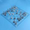 Glass Chess Game Elegant Classic Strategy Game for Festival Gift Interaction. 
