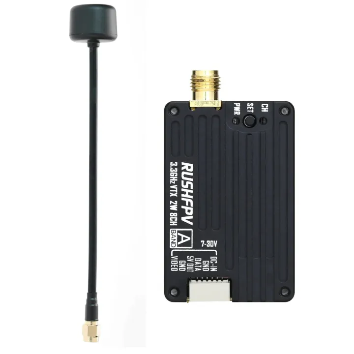 RushFPV%203.3G%202W%20VTX%208CH%202000MW%20Audio%20Video%20FPV%20Transmitter%20Receiver%20Module%207-30V%20dla%20RC%20Remote%20Multi-Rotor%20DIY%20Parts%20-%20Image%204