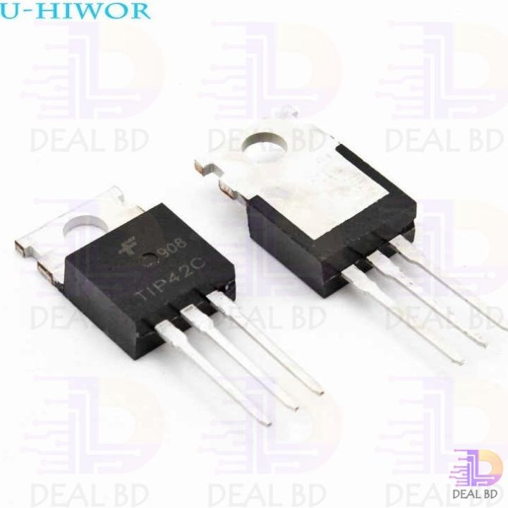 2Pcs%20China%20TIP42C%20TIP42%20TIP%2042%20Transistor%20PNP%20100V%206A%2065W%203MHz%20Darlington%20Power%20Transistor%20Epitaxial%20Silicon%20Transistor%20TO-220%20Package%20-%20Image%204